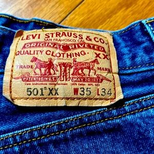 Levi 501 XX Button fly jeans